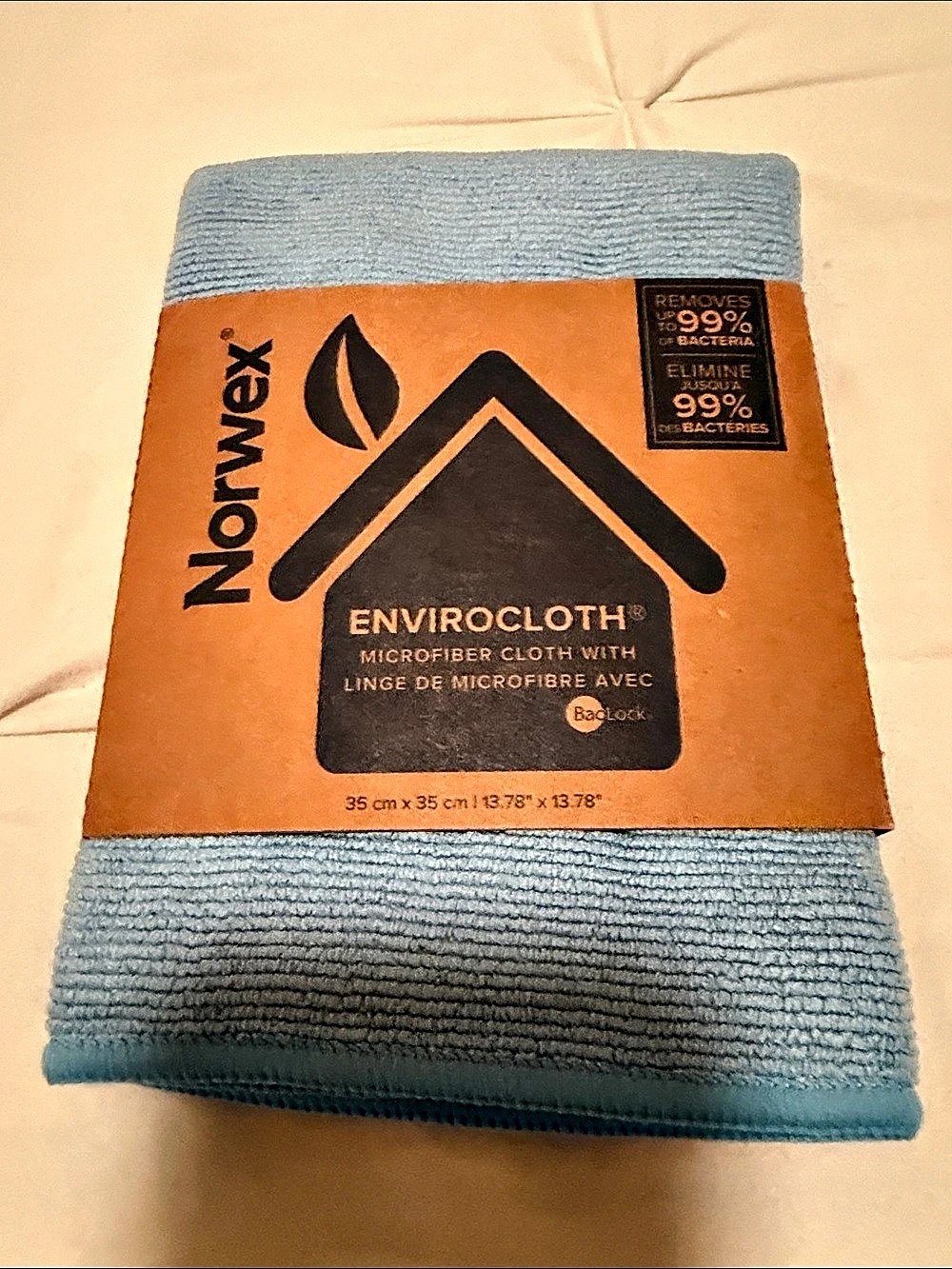 Norwex EnviroCloth Microfiber Cleaning Cloth in Blue NWT